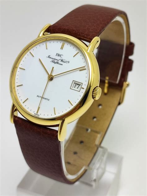 iwc uhr gold gebraucht|IWC Portofino 18k (0,750) Gold Handaufzug Herrenuhr Ref.